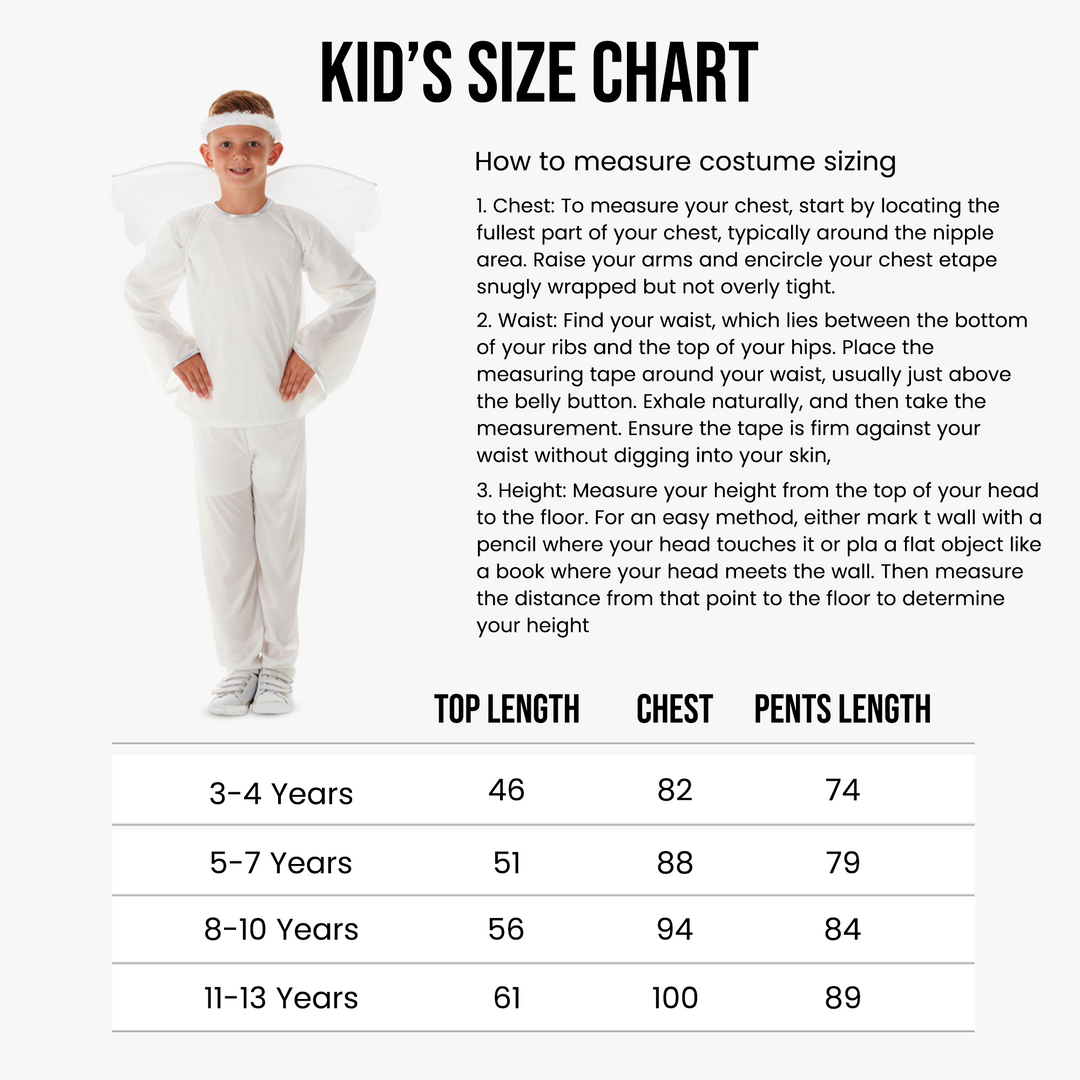 Boys Shining Angel Kids Nativity Fancy Dress Christmas Costume