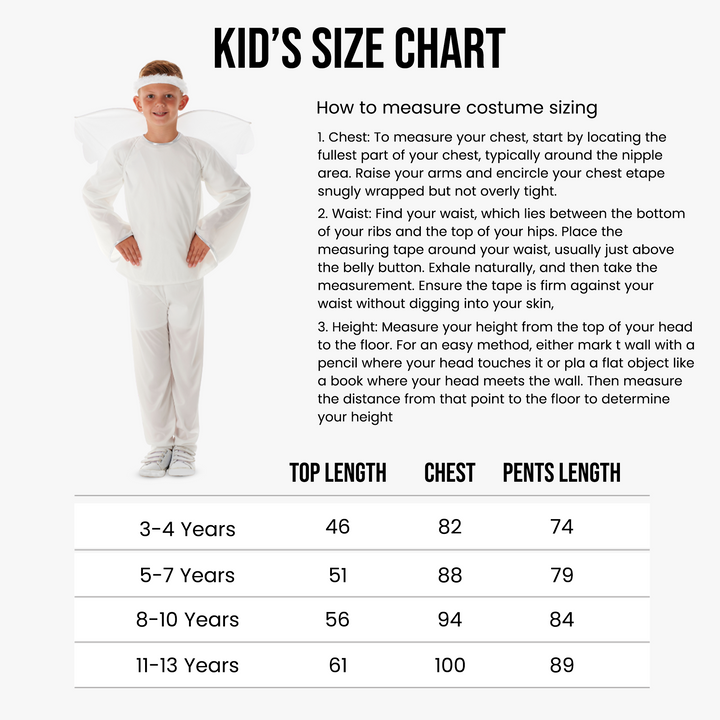Boys Shining Angel Kids Nativity Fancy Dress Christmas Costume
