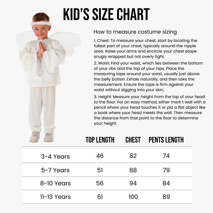 Boys Shining Angel Kids Nativity Fancy Dress Christmas Costume