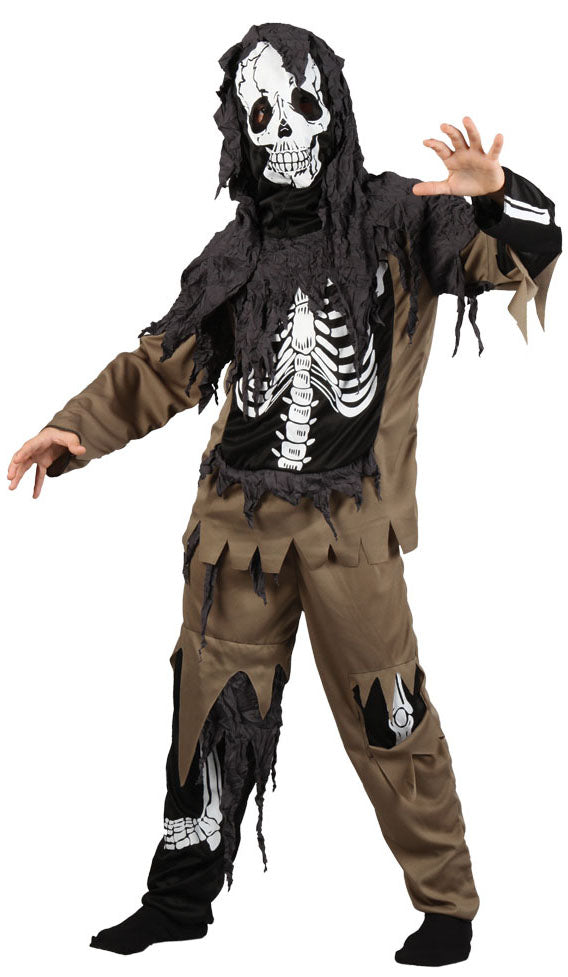 Boys Rotten Skeleton Zombie Halloween Costume