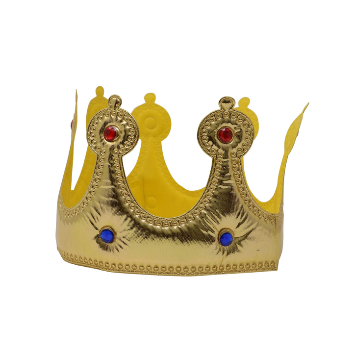 Kids King Crown Royal Christmas Fancy Dress Costume Accessory