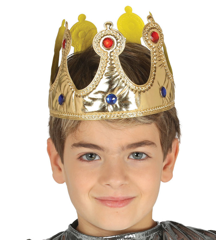 Kids King Crown Royal Christmas Fancy Dress Costume Accessory