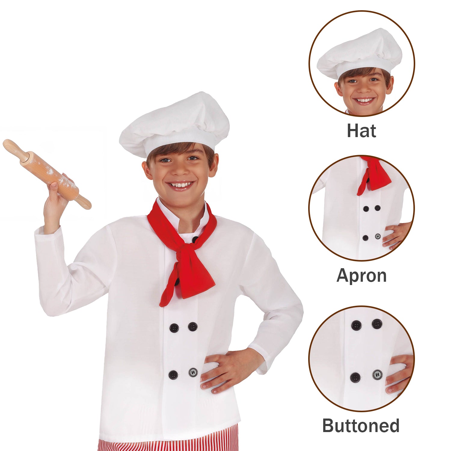 Kids Chef Boys Kitchen Role Play Fancy Dress Costume Mega Fancy Dress UK