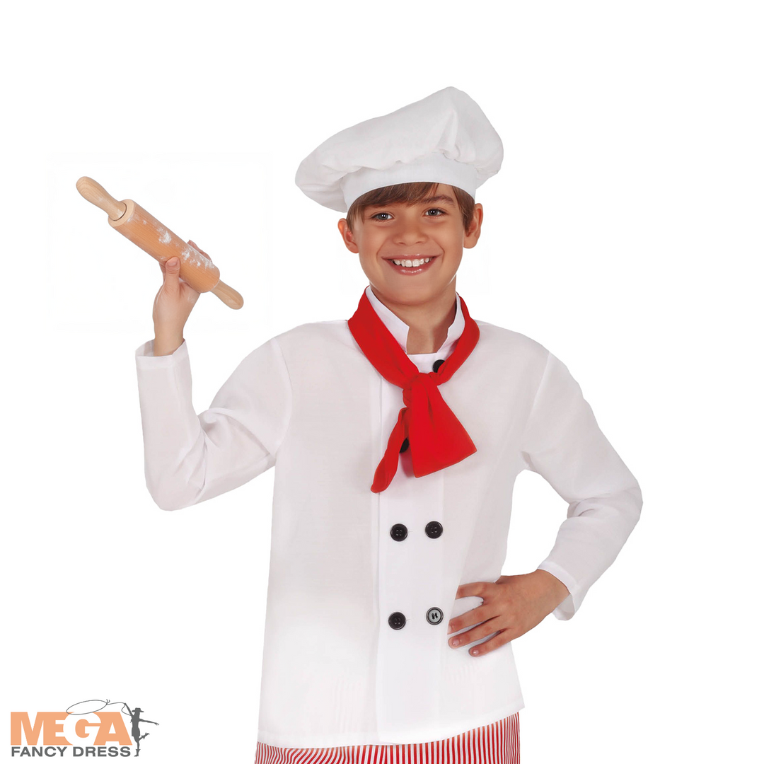 Kids Chef Boys Kitchen Role Play Fancy Dress Costume