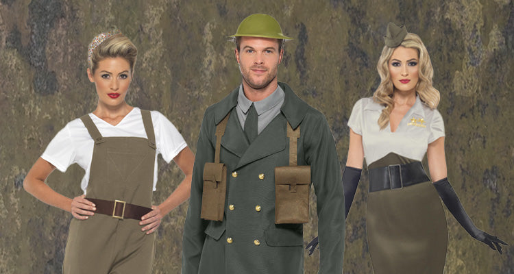 Shop 1940s and WW2 Costumes for Adults Kids Mega Fancy Dress Mega Fancy Dress UK