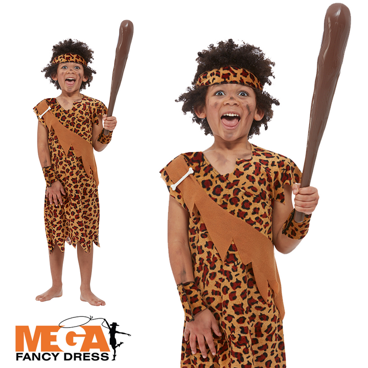 Prehistoric Cave Boy Fancy Dress Costume