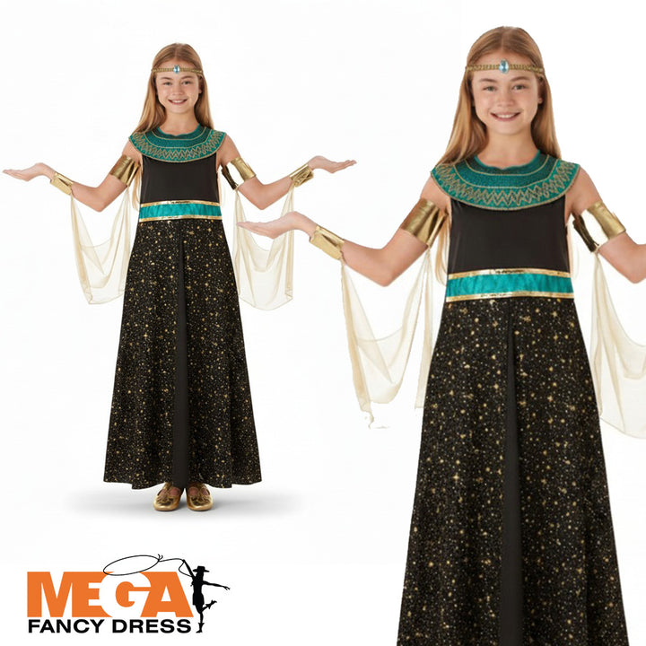 Girls Cleopatra Egyptian Historical Costume