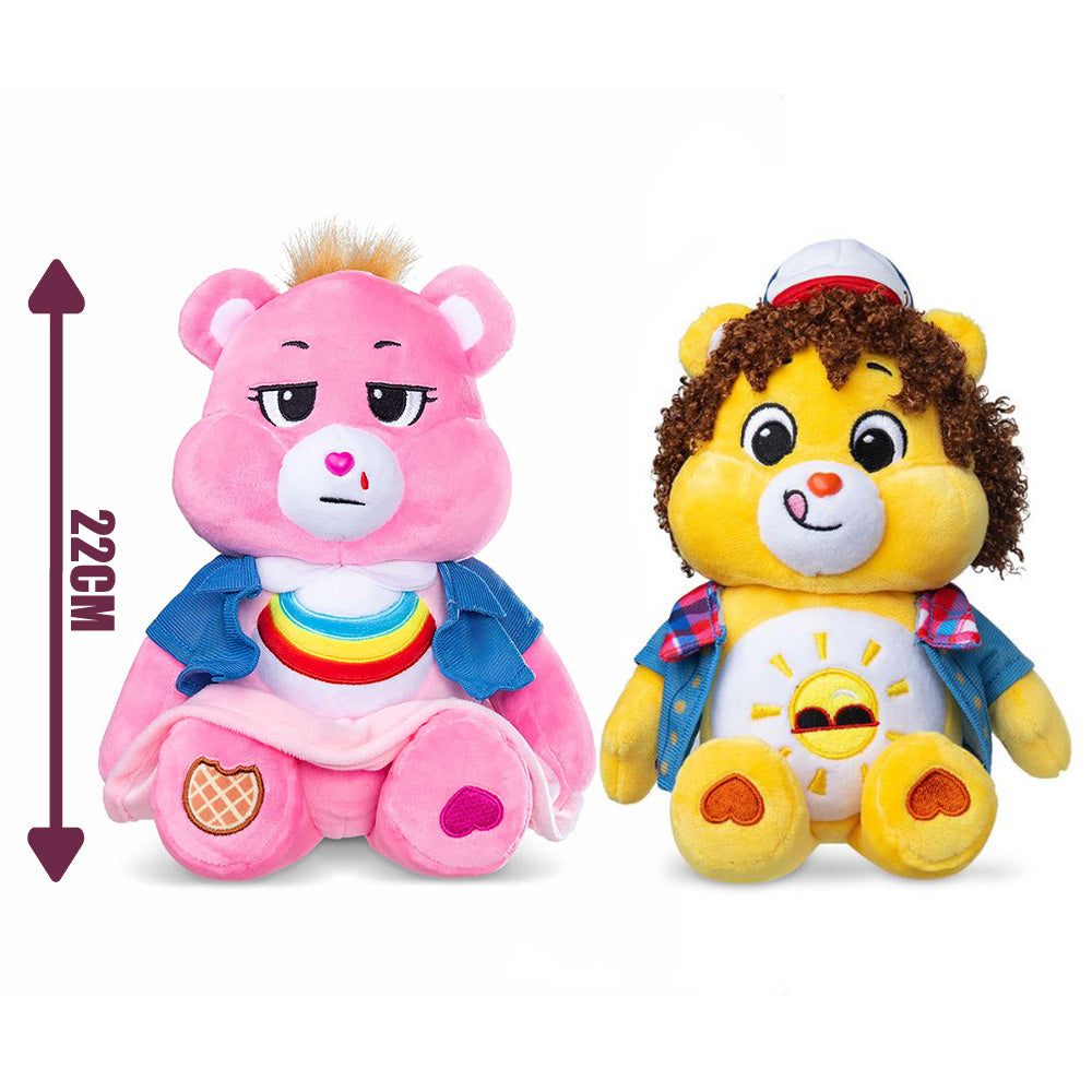 22cm Cheer as Eleven + Funshine as Dustin Stranger Things Care Bear Bundle