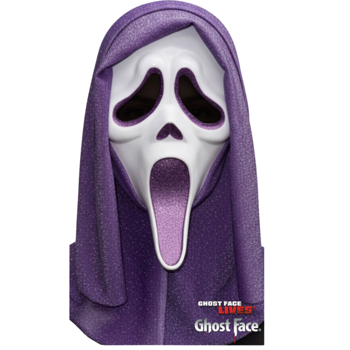 GhostFace Scream Purple Glitter Halloween Horror Mask