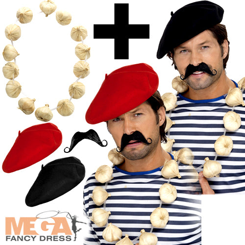 French Garlic Garland Necklace Fancy Dress Accessory Cultural Accessory