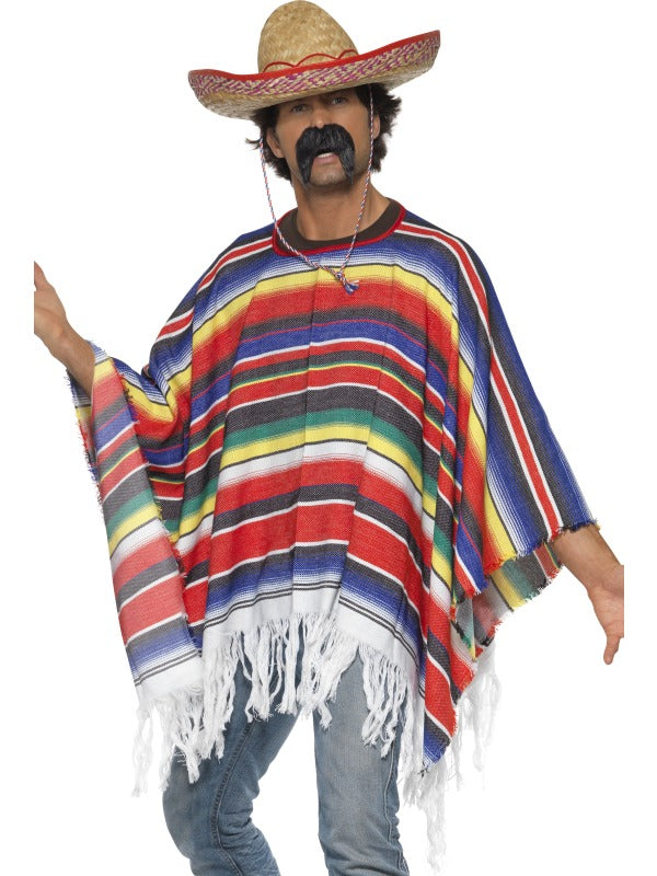 Mexican Poncho Costume Cultural Fancy Dress
