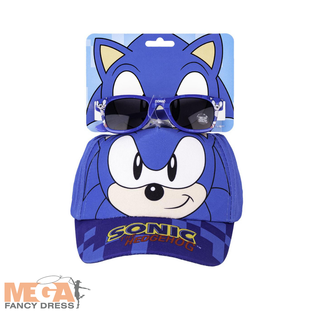 Licensed Kids Sonic the Hedgehog Sunglasses + Hat Set