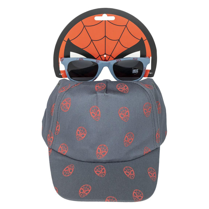 Licensed Kids Spiderman Hat and Sunglasses Set