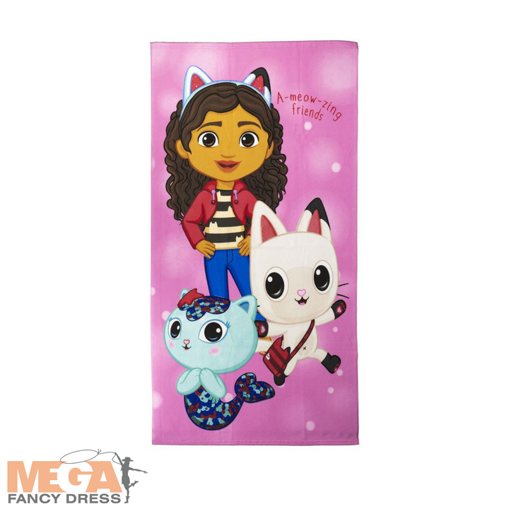 Licensed Gabby's Dollhouse Kids Towel (70 x 140cm)