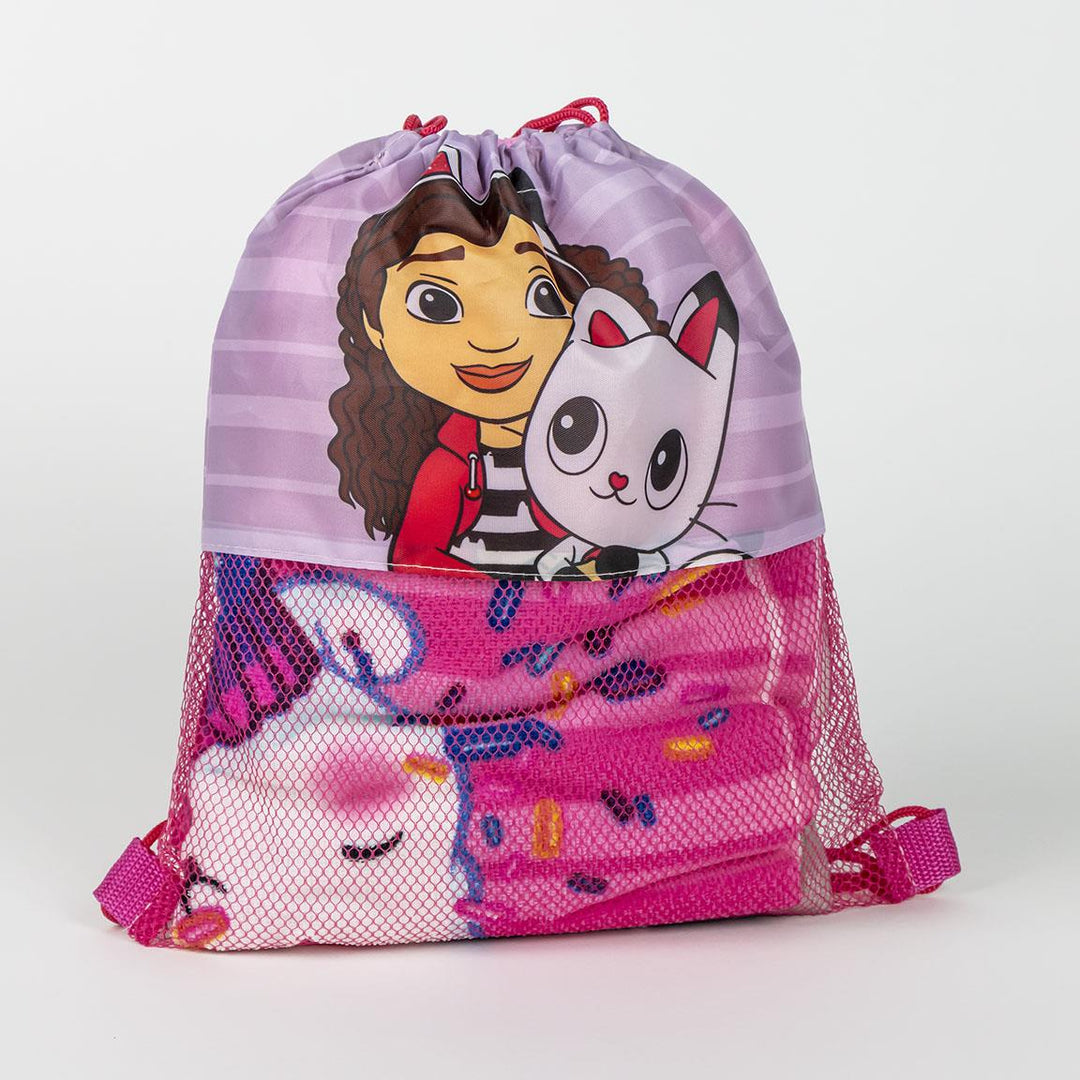 Licensed Gabby's Dollhouse Towel, Bag & Cap