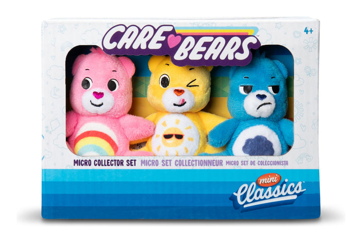 Mini Classics - Care Bears Micro Plush 3-pack (Cheer, Funshine, Grumpy) Pre-Order For Mid September Delivery