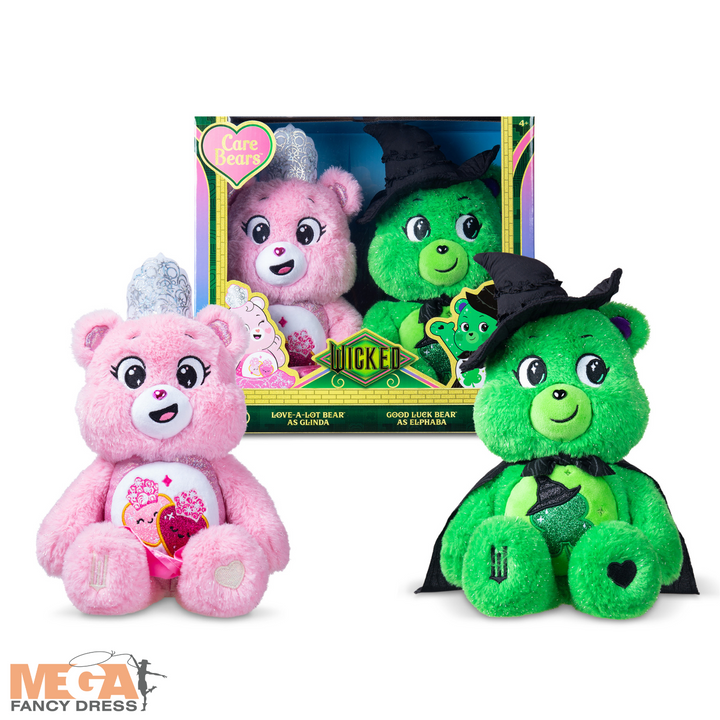 Wicked X Care Bears Limited Edition 35cm Glinda & Elphaba Gift Set (Pre-Order for mid-September dispatch)