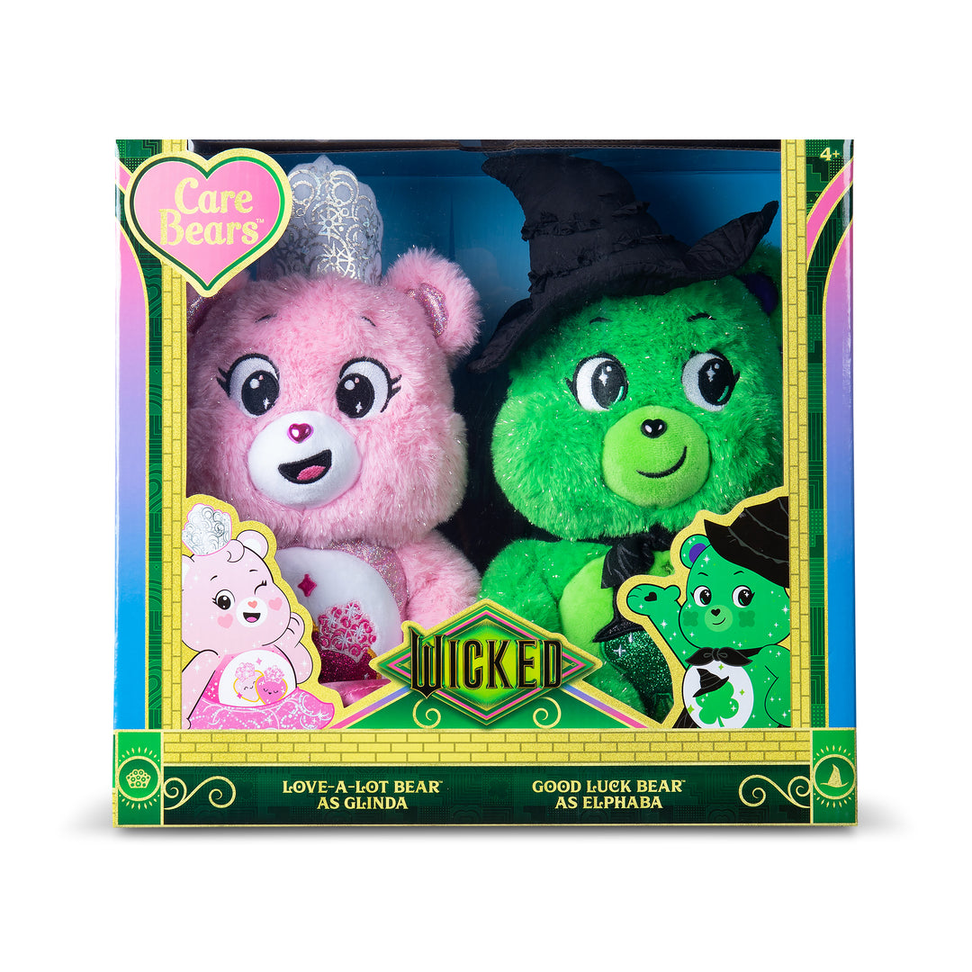 Wicked X Care Bears Limited Edition 35cm Glinda & Elphaba Gift Set (Pre-Order for mid-September dispatch)