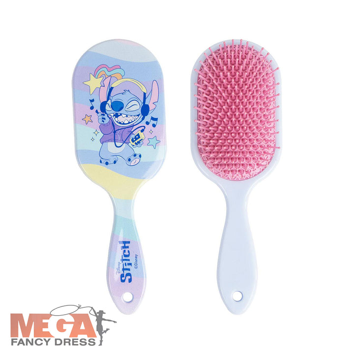 Stitch Coloured Rectangular Hairbrush