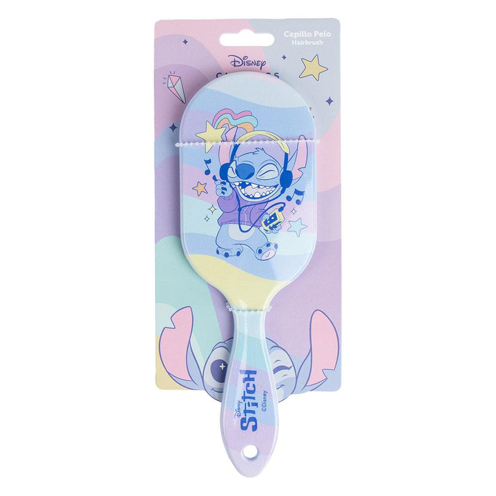 Stitch Coloured Rectangular Hairbrush