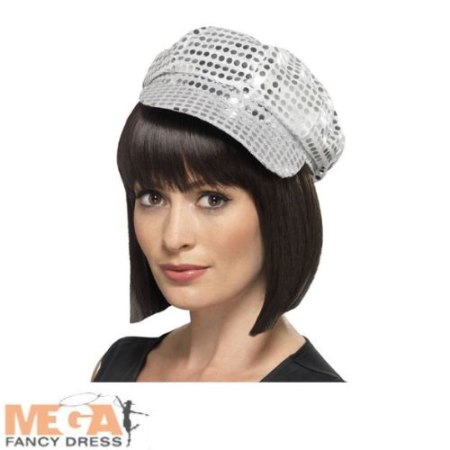 Silver Sequin Disco Hat