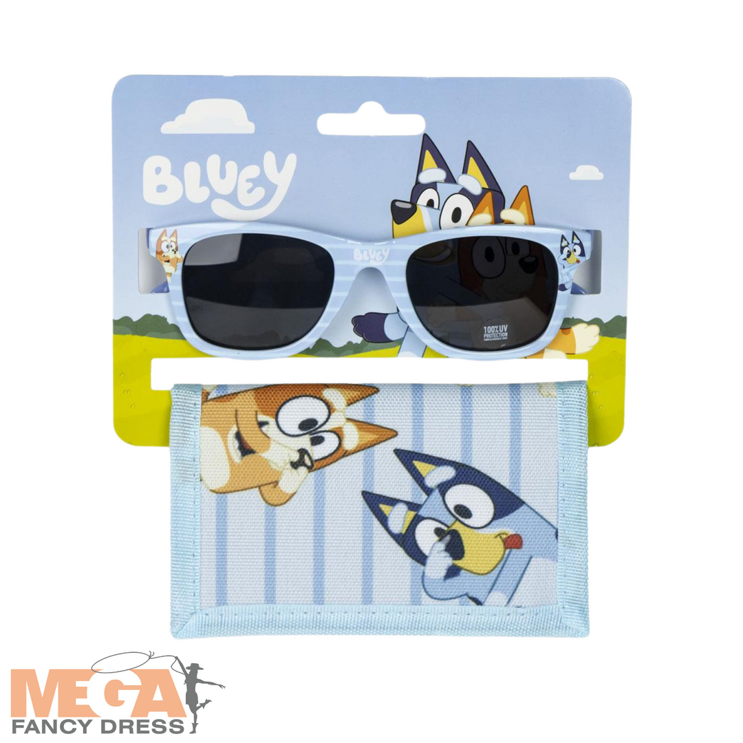 Licensed Bluey Kids Sunglasses + Wallet Set