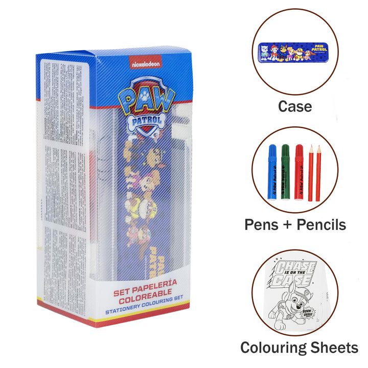 Paw Patrol School Stationery Colouring Set