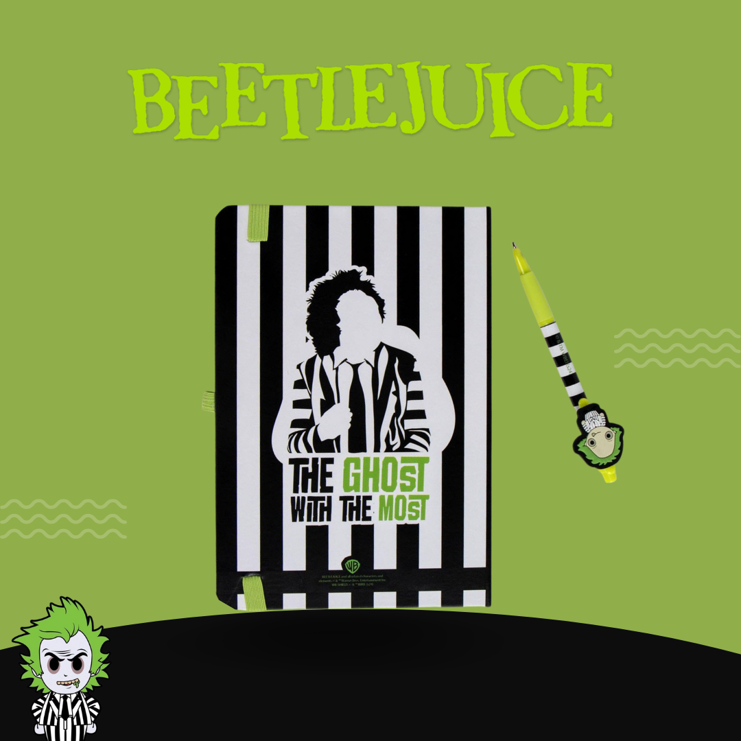 Beetlejuice School Note Pad + Pen Set