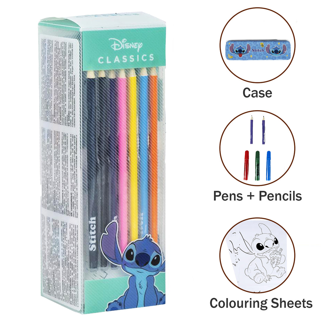 Stitch School Colouring Stationery Set