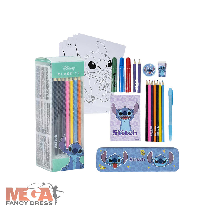 Stitch School Colouring Stationery Set