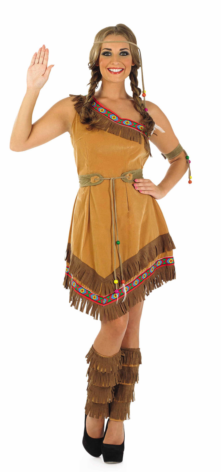 Ladies Indian Squaw Native American Western Costume