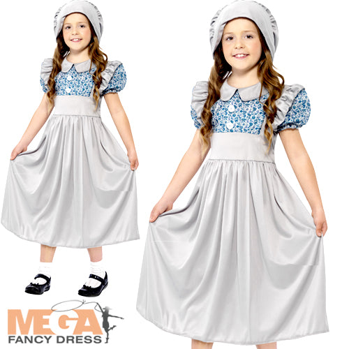 Historical Victorian School Girls Book Day Costume