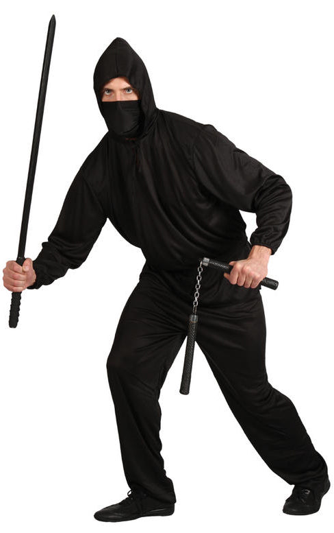 Men's Dark Ninja Japanese Samurai Halloween Costume