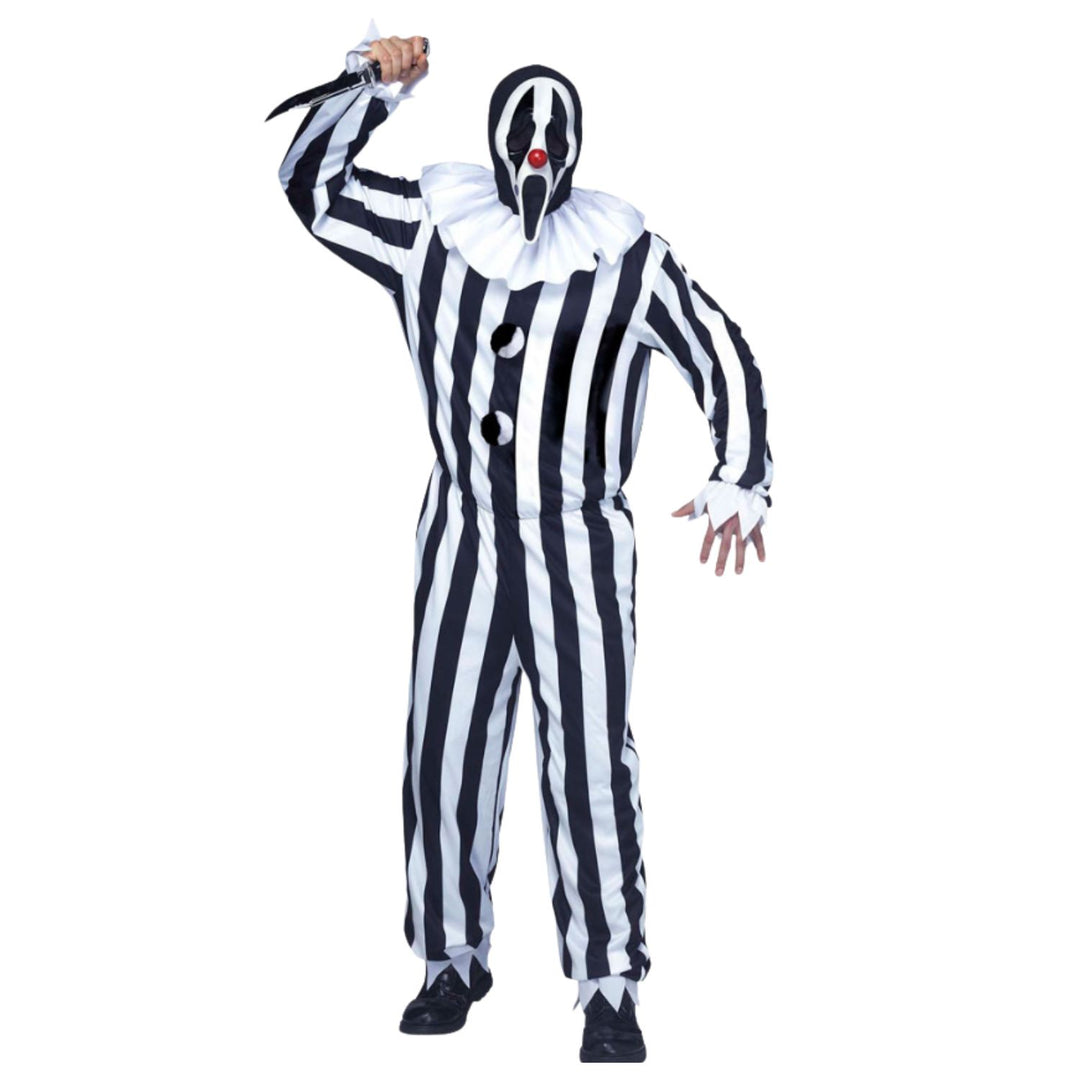 Mens GhostFace Scream Clown Halloween Costume