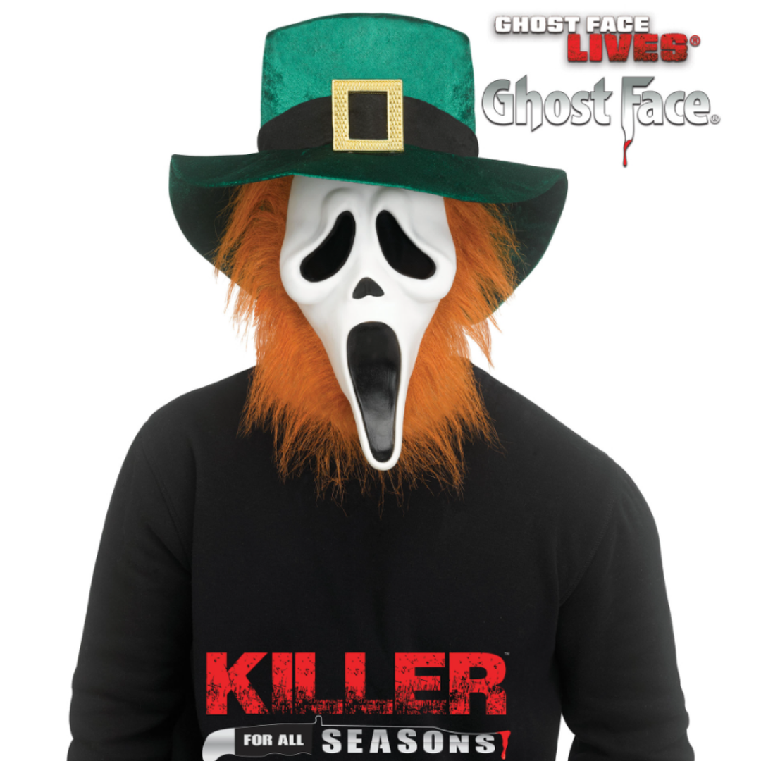 GhostFace Scream St Patricks Day Halloween Horror Mask