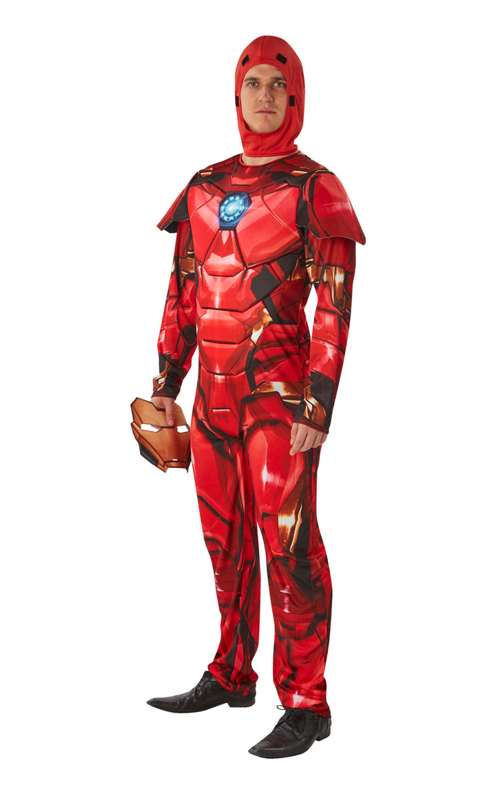 Mens Deluxe Iron Man Fancy Dress Comic Book Marvel Superhero Costume