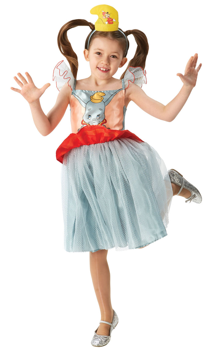 Girls Dumbo Tutu Disney Elephant Fancy Dress Costume