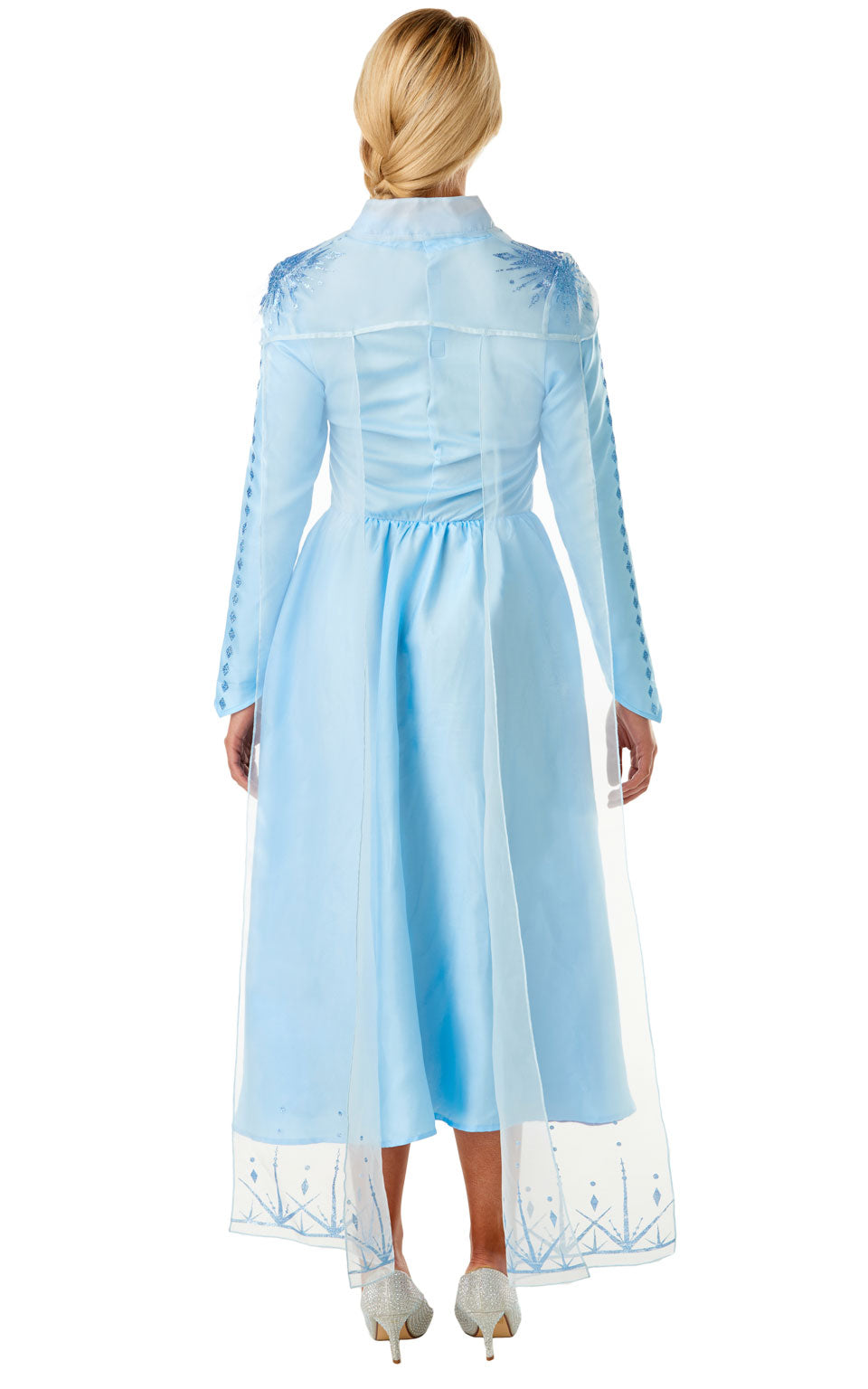 Princess Elsa Ladies Fancy Dress Frozen Diney Princess Adults Fairy Tale Costume