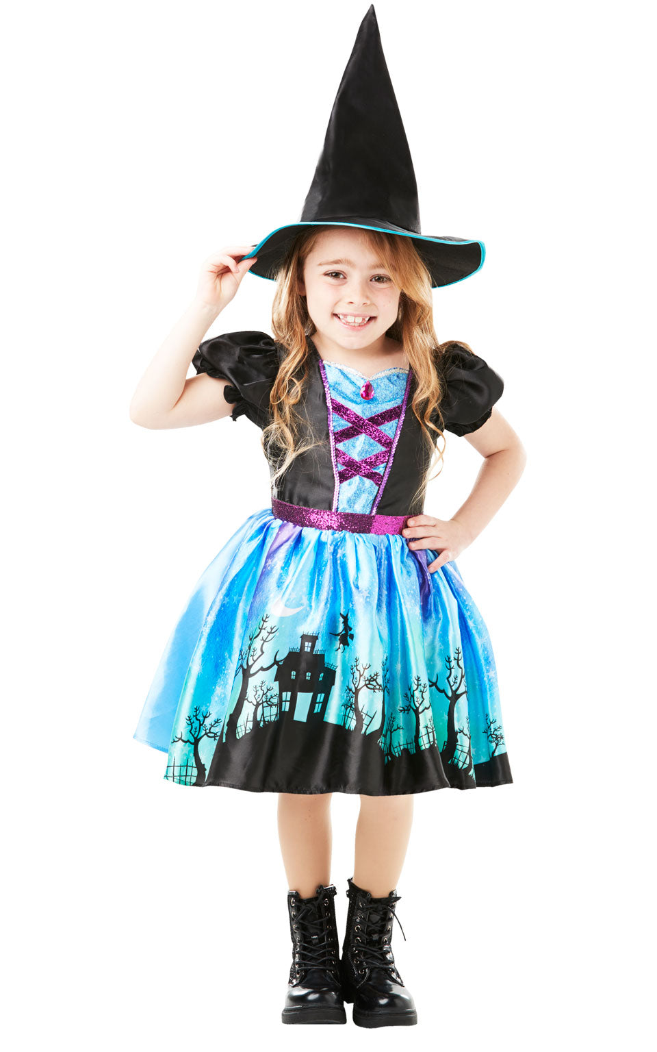 Halloween Girls Moonlight Witch Costume