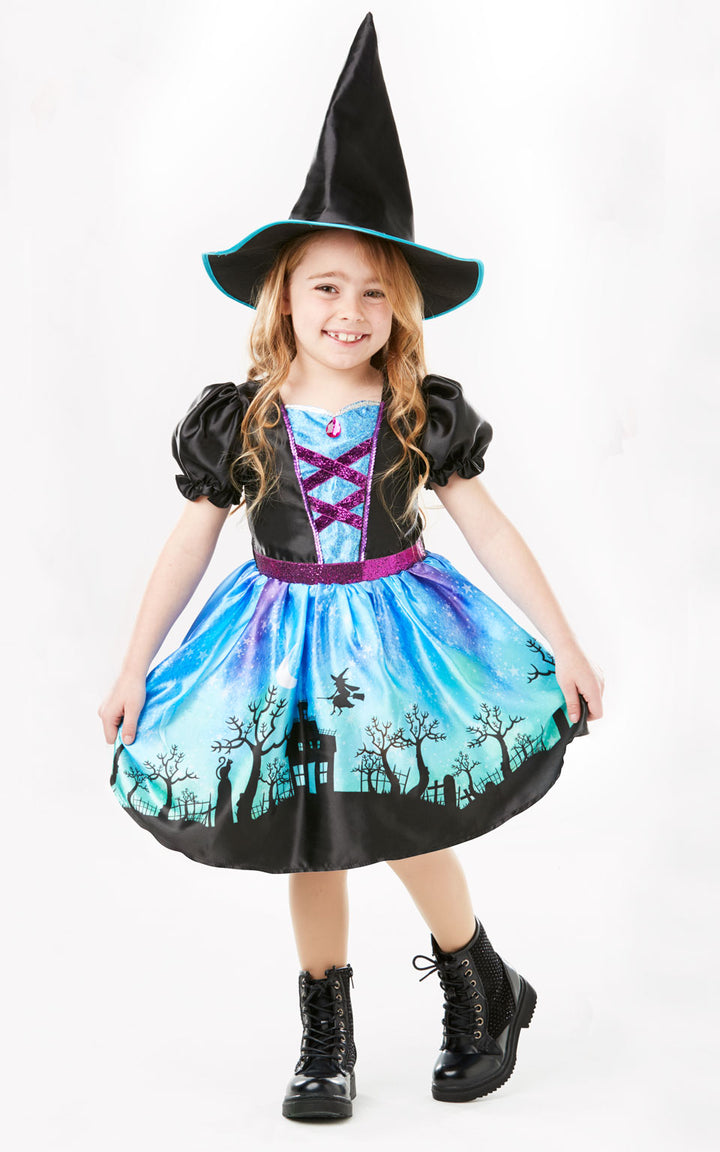 Halloween Girls Moonlight Witch Costume