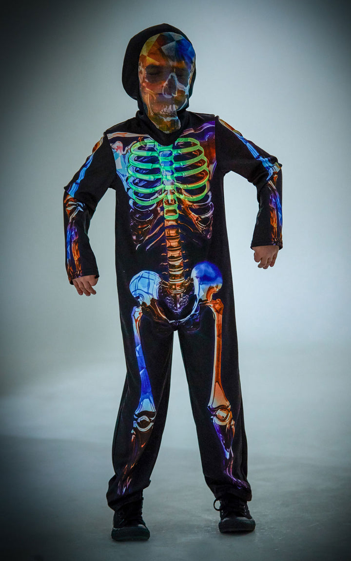 Kids Skeleton Fancy Dress Costume