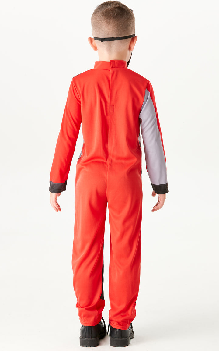 Boys Red Beast Morpher Power Rangers Superhero Fancy Dress Costume