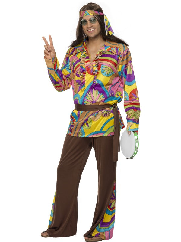 Adult Psychedelic Hippie Man Large