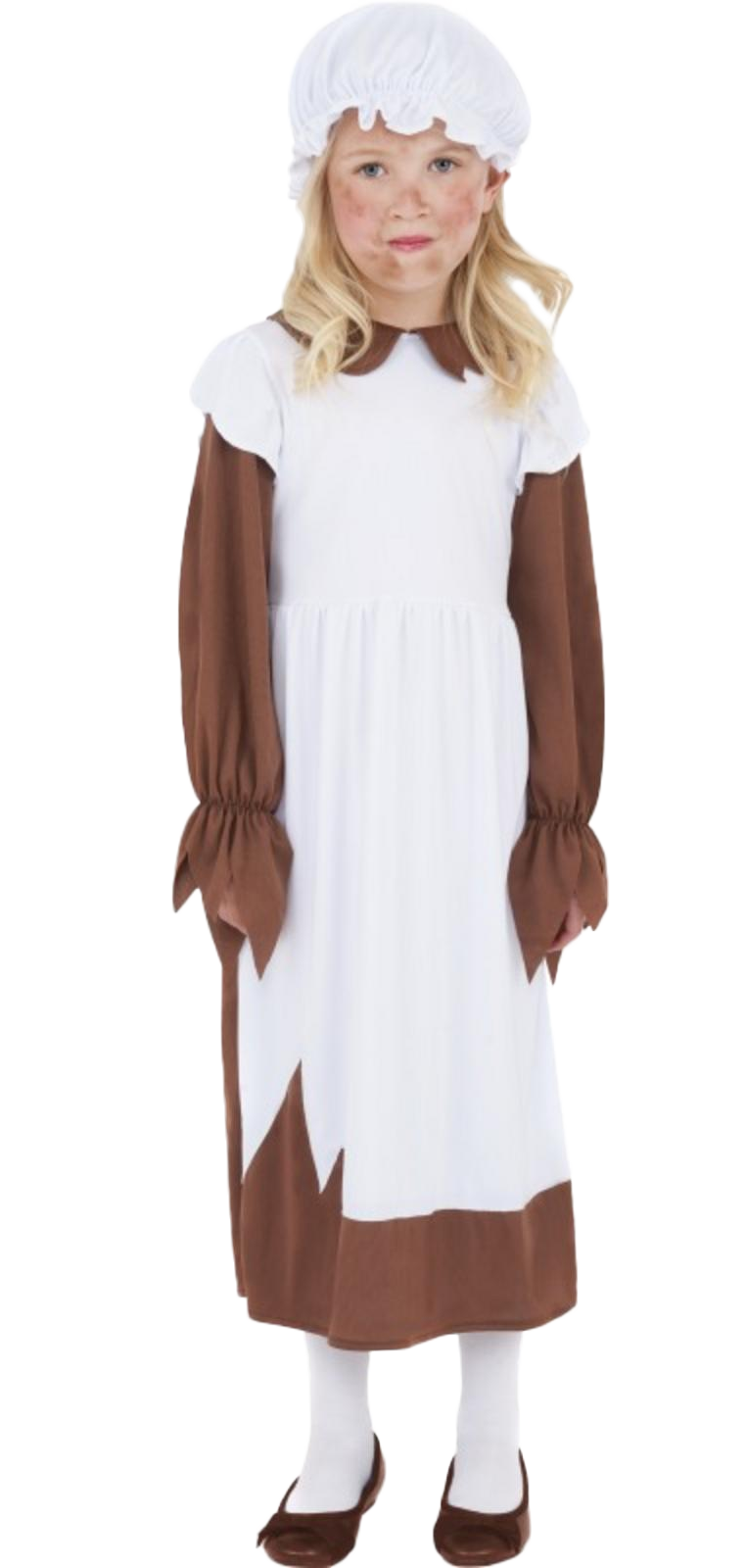 Girls Poor Victorian Servant Maid Book Day Costume