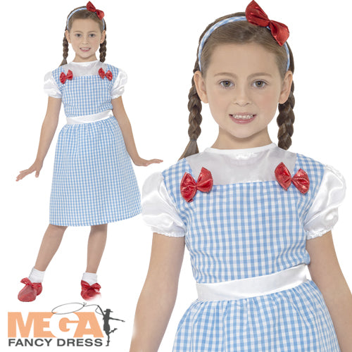 Girls Country Girl Dorothy Fairy Tale Book Day Fancy Dress Costume