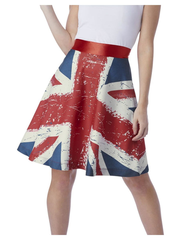 Ladies Vintage Union Jack Queens Jubilee Skirt Costume