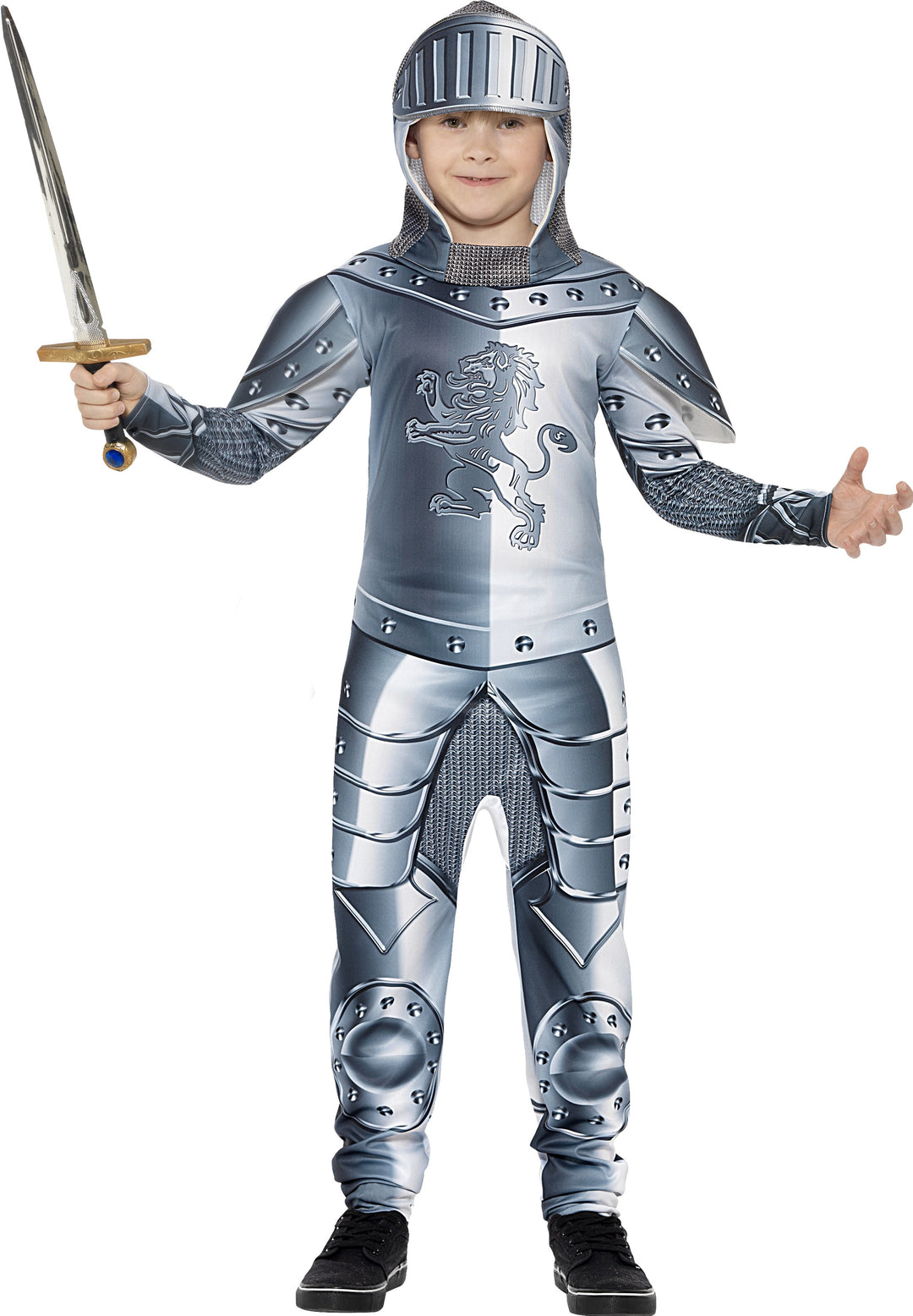 Boys Armoured Knight Medieval Tudor Book Day Costume