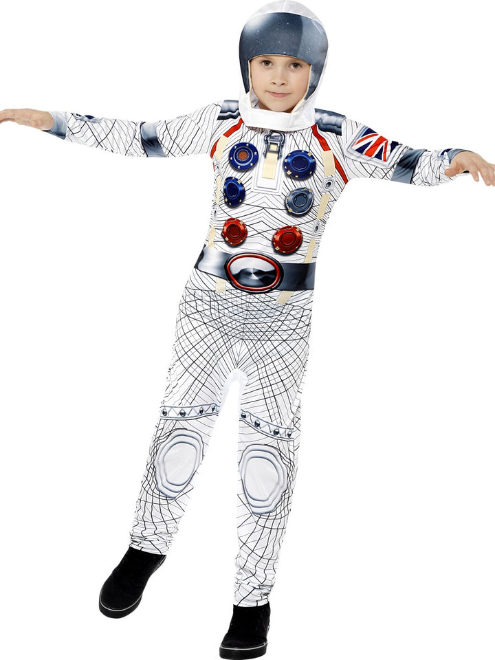 Boys Deluxe Spaceman Nasa Astronaut Galaxy Fancy Dress Costume