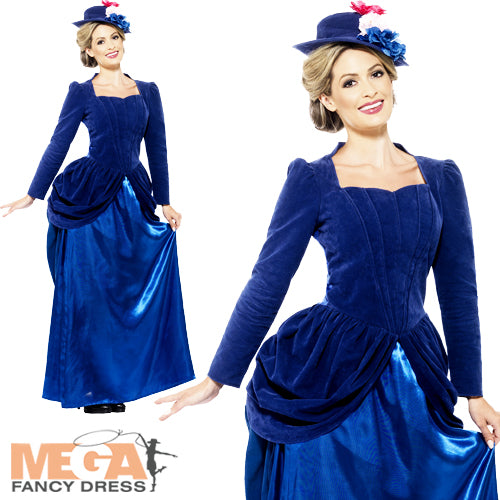 Ladies Deluxe Victorian Vixen Edwardian Nanny Costume