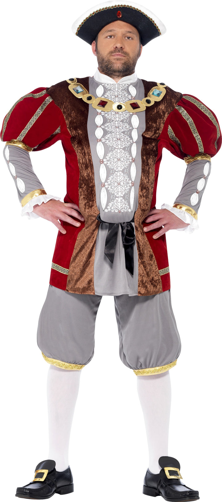 Mens Deluxe Henry VIII 8th Book Day Monarch Royal Costume
